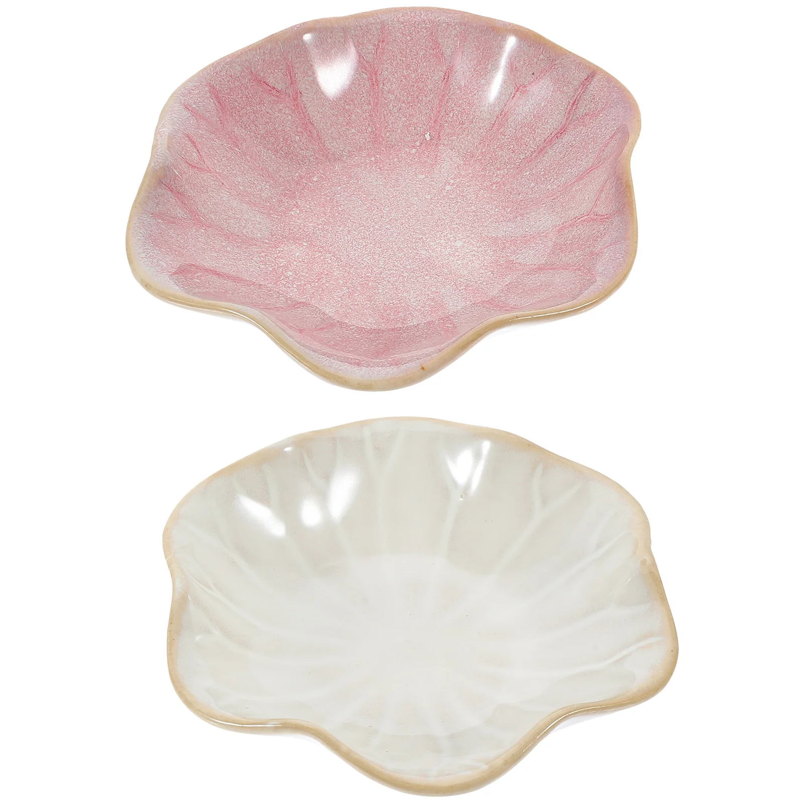 

2Pcs Ceramic Jewelry Tray Ring Holder Multi-Functional Office Decor Plate Jewelry Holder