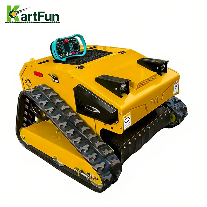 2026 New Hot Sale Remote Control Lawn Mower 196cc 800mm Cutting Width All Terrain RC Mower Factory Price For Garden Farm Orchard