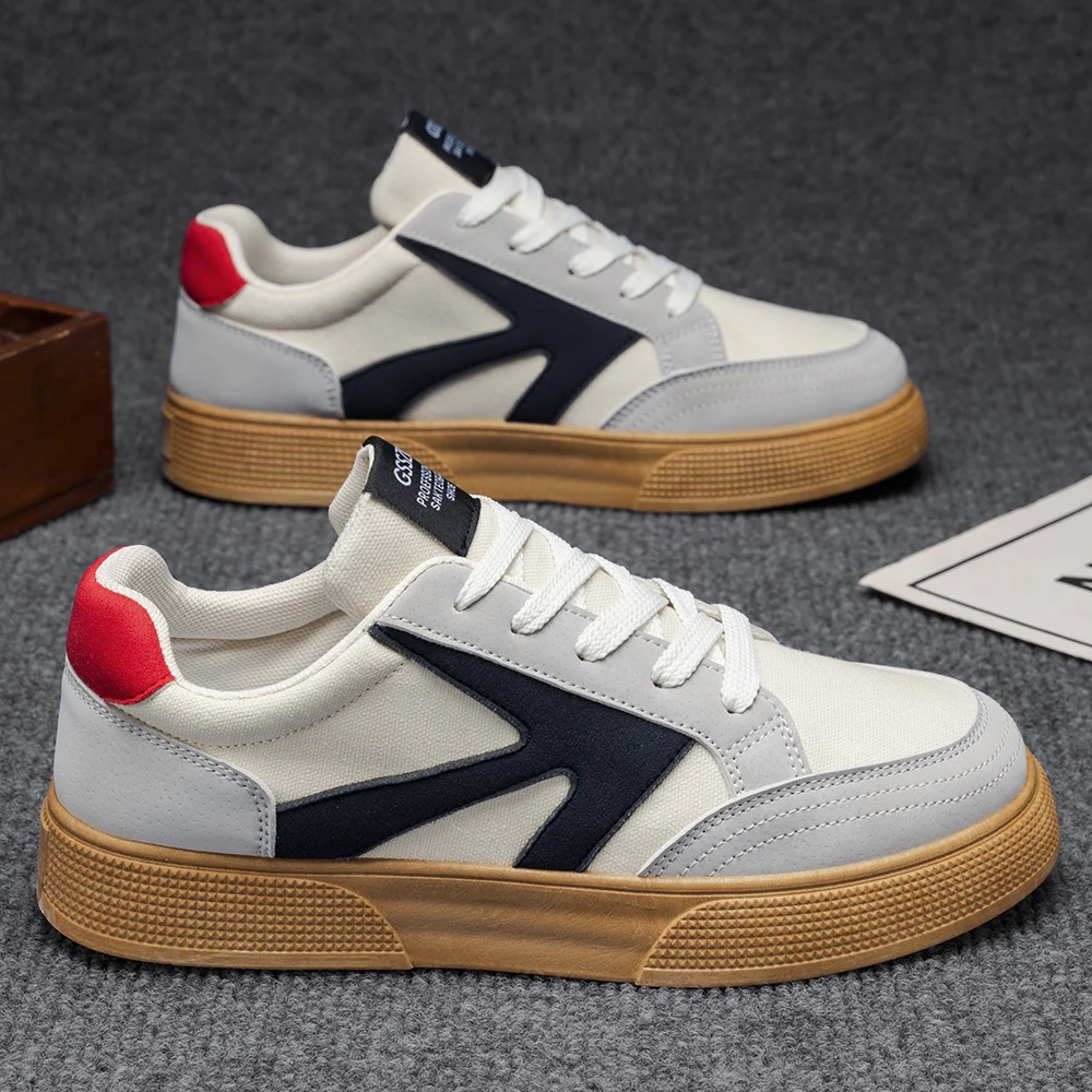 

Пара мужских повседневных кроссовок для скейтбординга, спортивная повседневная обувь, унисекс, повседневные походные кроссовки для активного отдыха на природе, с износостойкой подошвой.