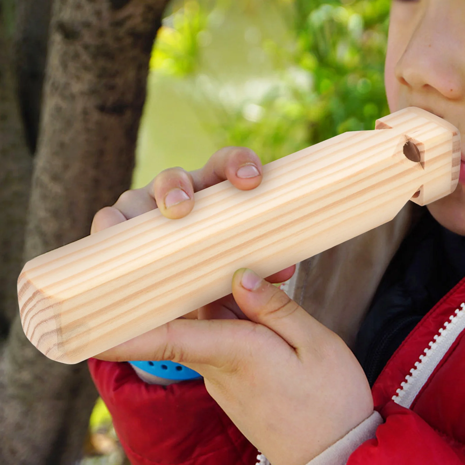 

Wooden For Small Size Lightweight Natural Wood Blow Whistle 'S Music Learning Gift Early Hearing