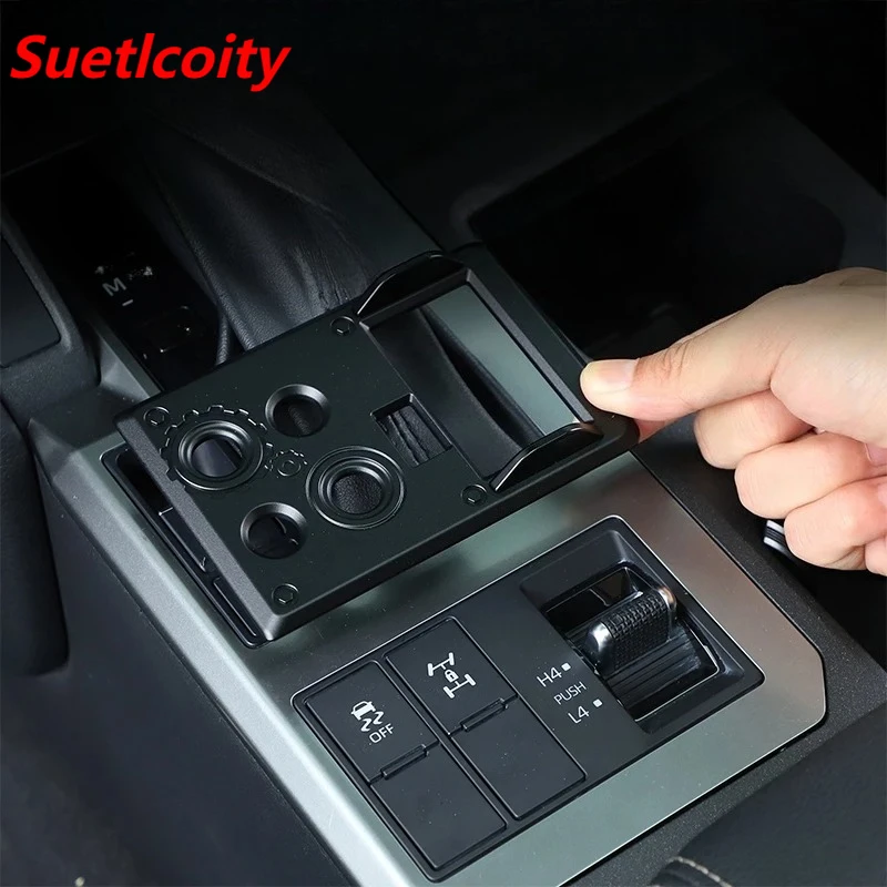 

Suetlcoity For Toyota Land Cruiser Prado 250 LC250 24-25 Car Differential Lock Button Panel 4WD Mode Switch Button Cover Trim