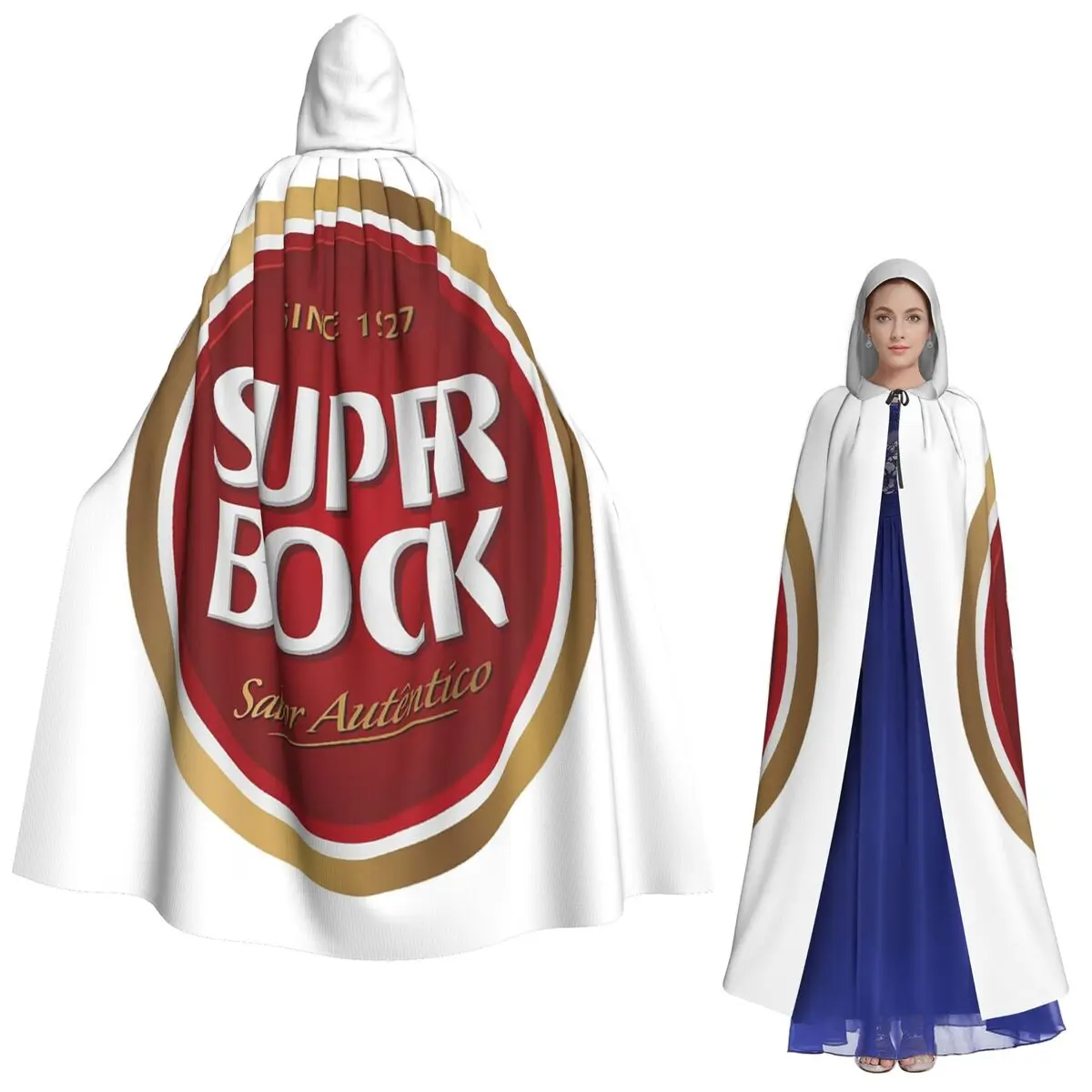 

Супер Блок с логотипом, аниме, длинный плащ с капюшоном, средневековый костюм ведьмы, накидка для косплея, пальто на Хэллоуин для взрослых, унисекс