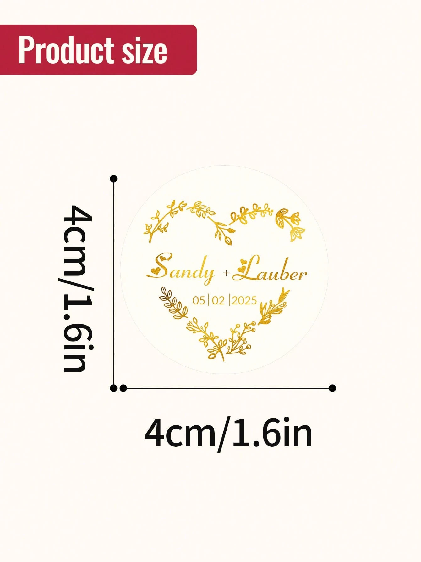 30/60/120/240Pcs Custom Text Round Transparent Hot Stamping Stickers, 4-7CM Personalized Wedding Labels, Birthday Stickers