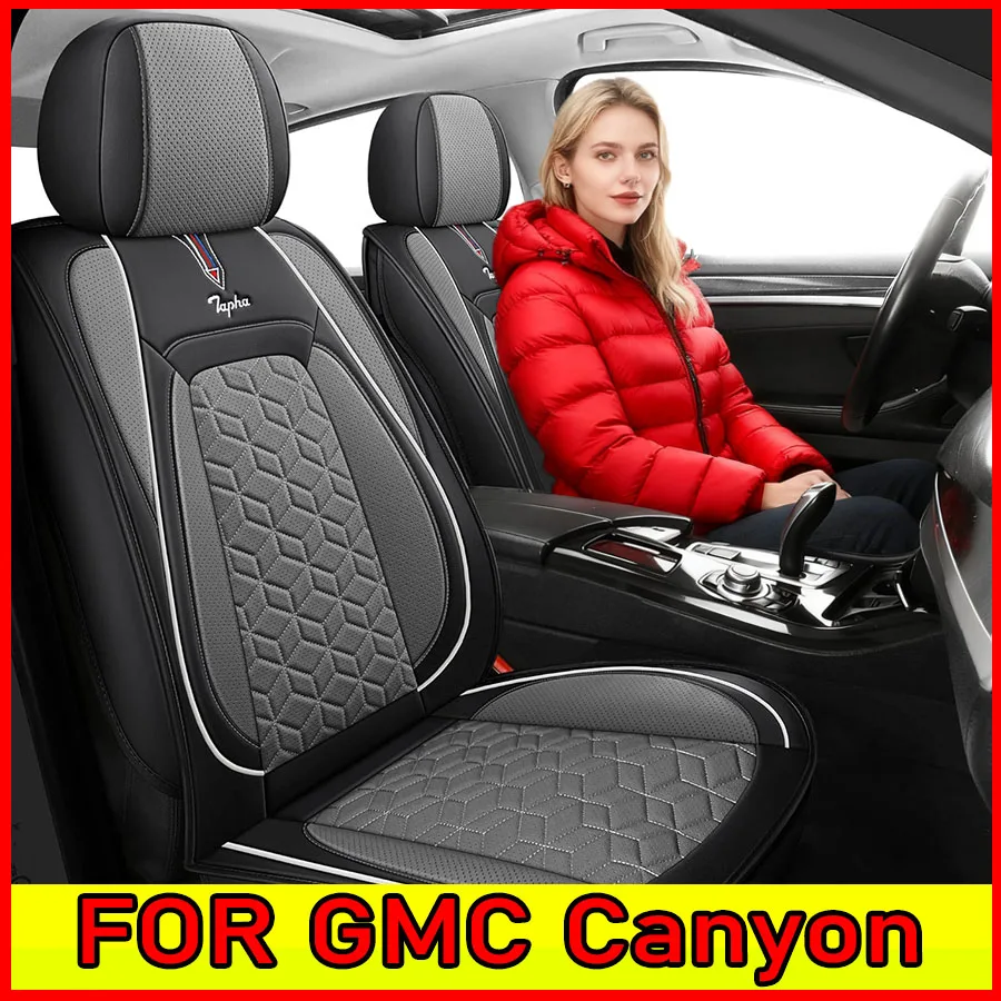 

FOR GMC Canyon Car seat cover artificial leather waterproof wear-resistant full set of 5 seats full wrap seat cover