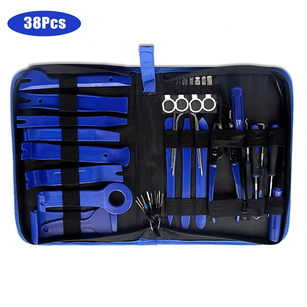 Garage Werkzeuge Auto Innen Entfernung Kit Kunststoff Trim Tür Panel Demontage Anzug Auto Clips Puller Diy Hand werkzeug – Detail 3