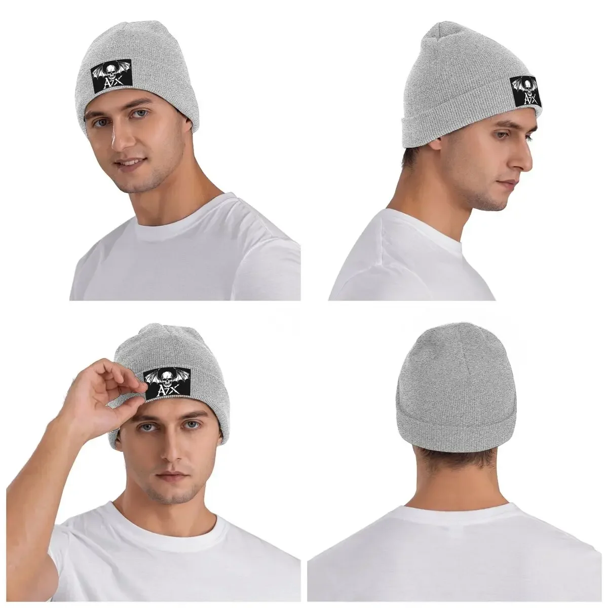 New Avenged Sevenfold Warm Knitted Cap Fashion Bonnet Hat Autumn Winter Outdoor Beanies Hats for Unisex Adult