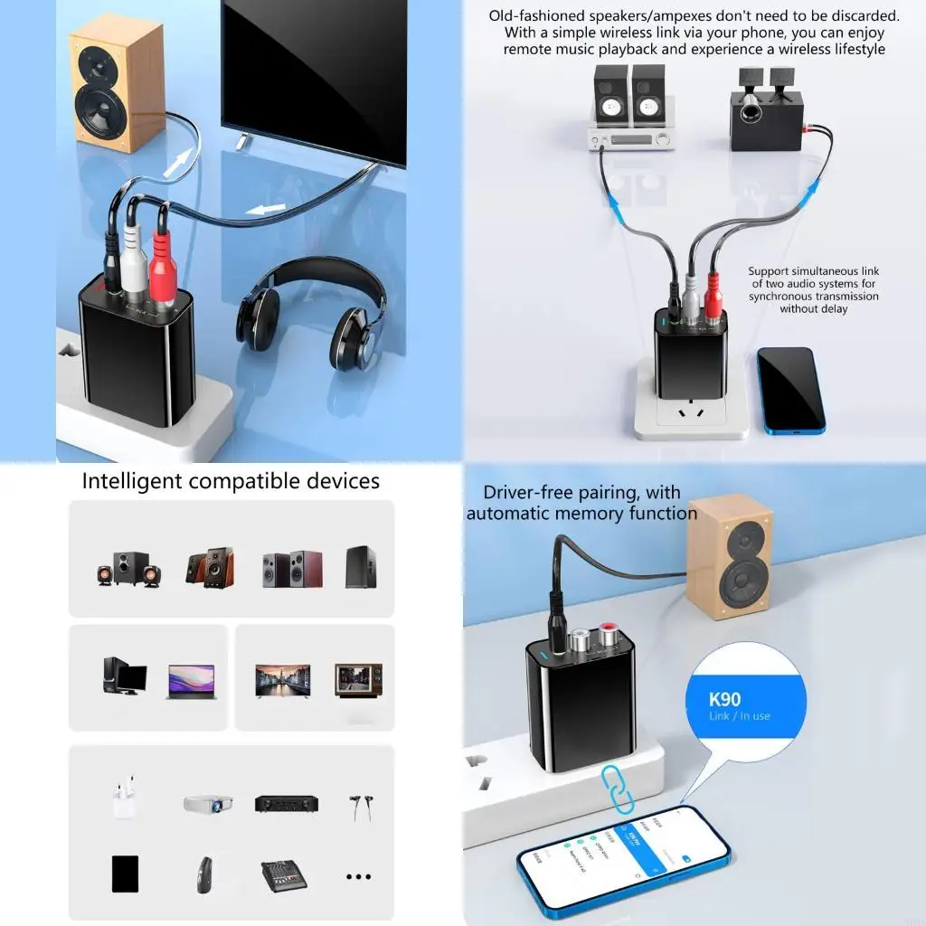 

900F-совместимый с Bluetooth-совместимыми усилители адаптера приемника