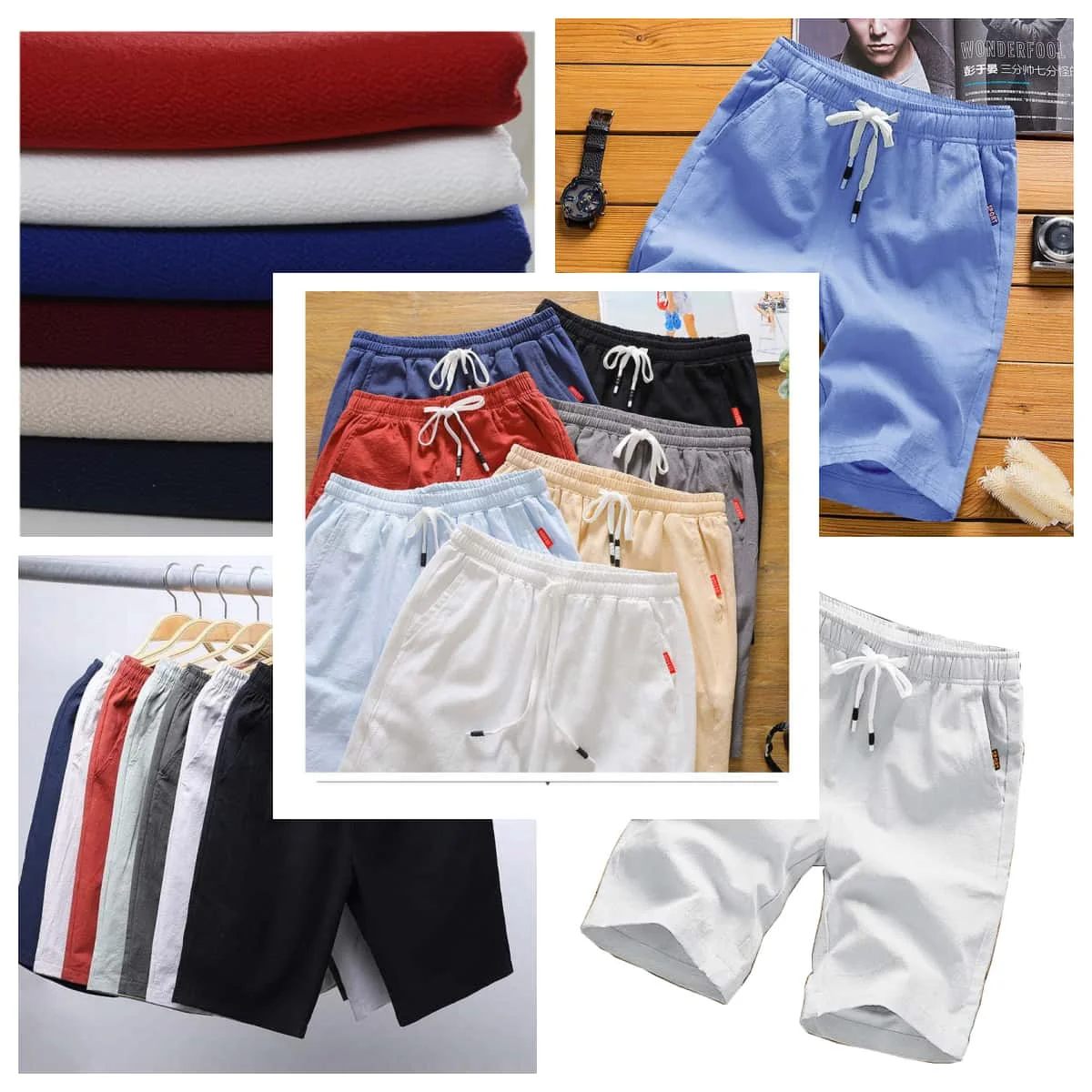 

2025 New Summer Running Shorts for Men Casual Jogging Sport Short Pants Solid Color Drawstring Loose Dry Gym Sports Shorts ﻿