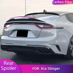 Carbon Fiber Rear Trunk Spoiler Wings for Kia Stinger 2018-2023 Car Racing Rear Spoiler Highkick Boot Lid Wing Lip Body Kit