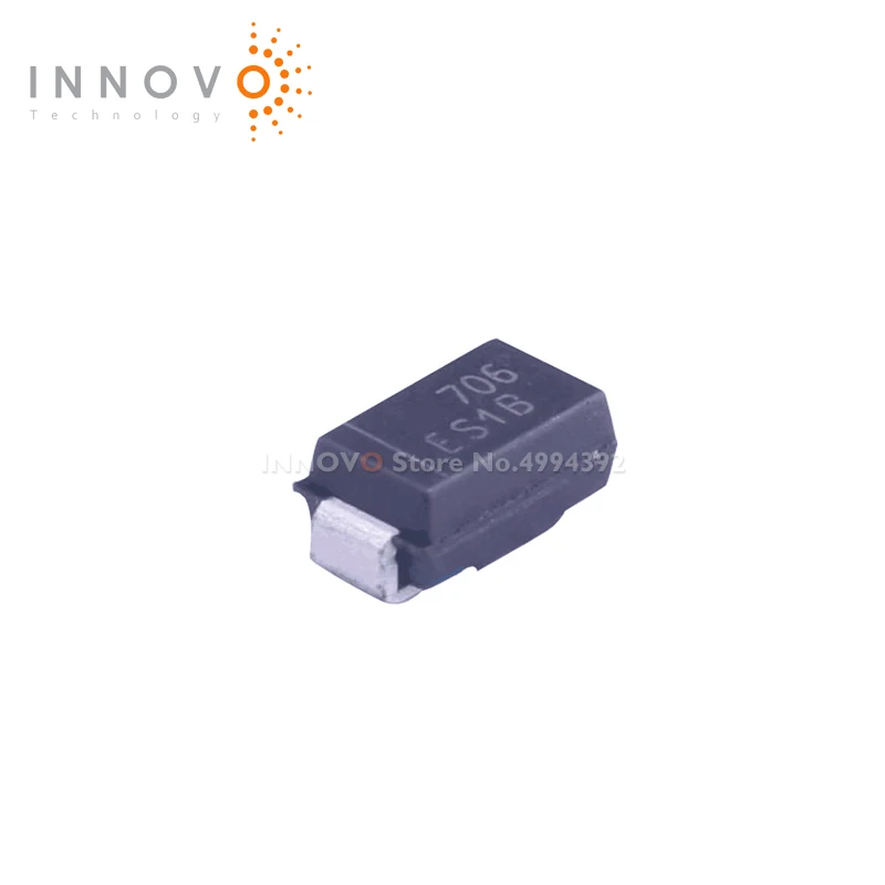 INNOVO 10pcs/lot  ES1B-13-F ES1B 100V 1A SMA free shipping New original