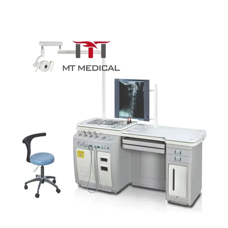 Hot Sale MT MEDICAL Equipment Multi-function Treatment Equipment ENT Chair ENT Treatment Workstation Unit Table with Stool