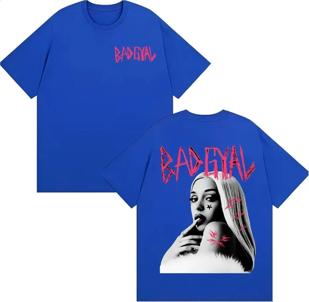 المغني باد جيال ألبوم الجرافيك تي شيرت الرجال النساء الملابس موضة الهيب هوب ريترو تي شيرت جودة عالية 100% القطن تيز الشارع الشهير #4