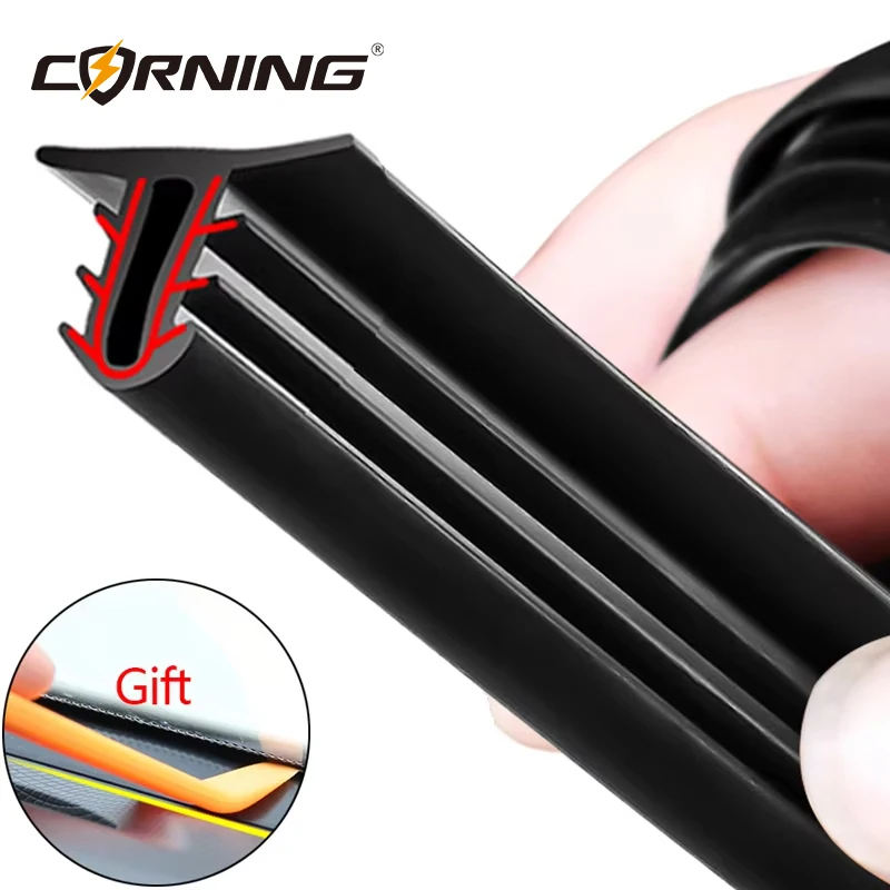 160cm Car Dashboard Sealing Strip Interior Auto Leakproof Strips Noise Sound Insulation Rubber Trim Weatherstrip Car Accessories