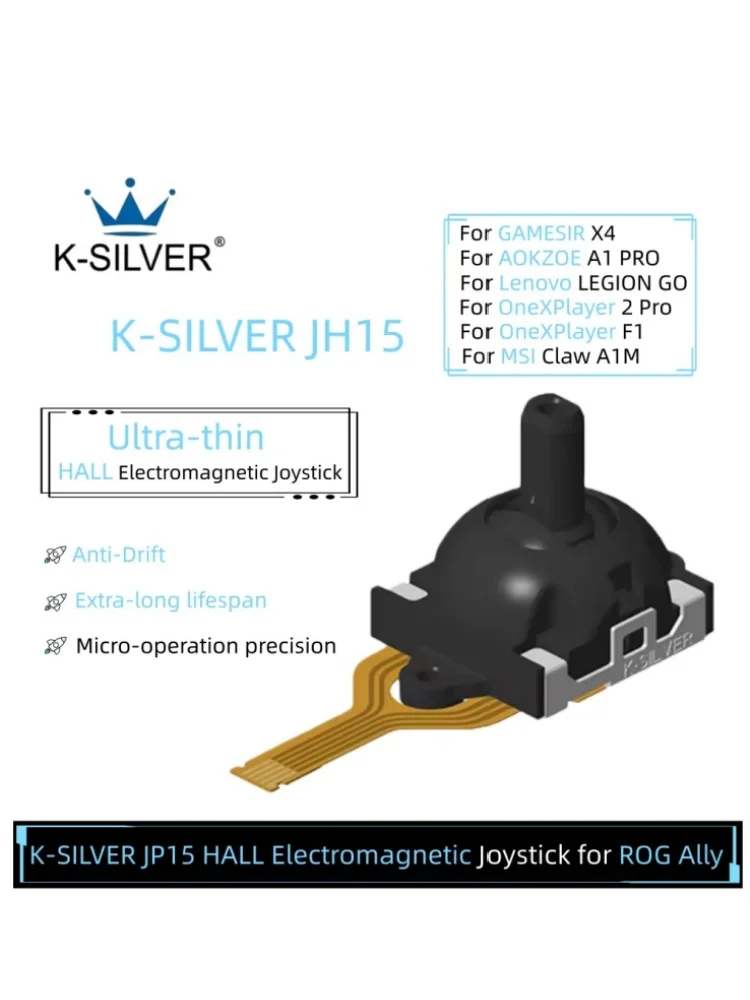 Joystick électromagnétique de remplacement pour ROG Ally HALL, 1 paire, réparation de manette de jeu portable pour Asus Rog Ally, 2/10 pièces