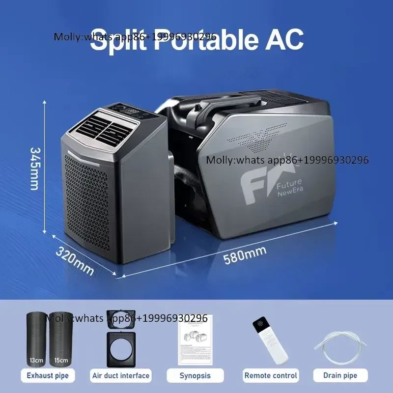 Outdoor 6000BTU Mini Portable Tent Small Outdoor Rechargeable Camping Air Conditioner for Cars