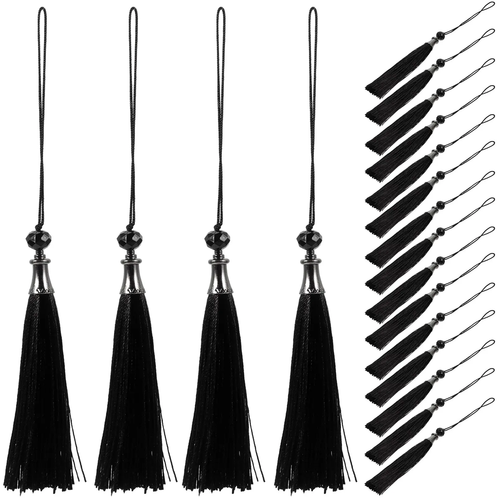 

50Pcs Crystal Tassel Pendant Graduation Cap Charm Graduation Season Party Decoration Academic Dress Hats Accessory 2023 Grad