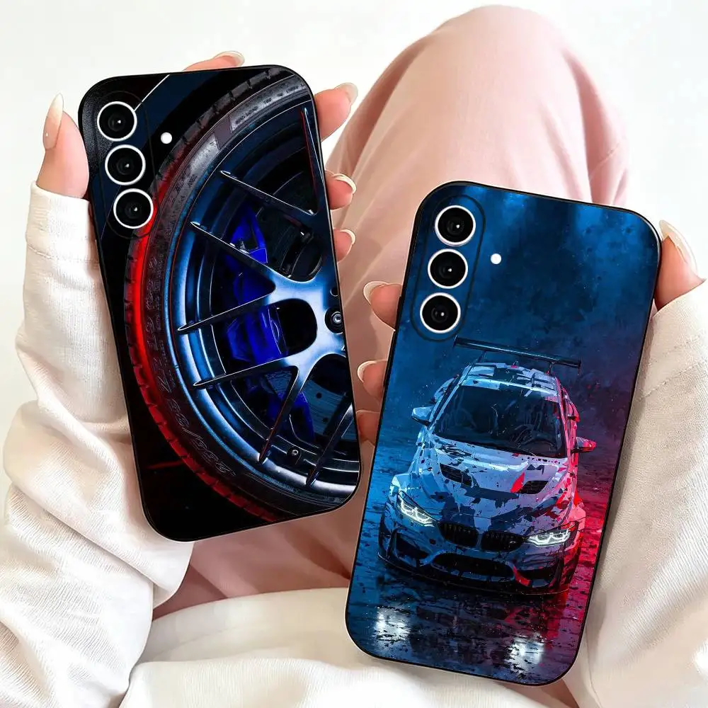 F-F80 Sport Cool Car M4  Phone Case For Samsung Galaxy A73,A72,A71,A70,A53,A52,A51,Others Soft Black Cover