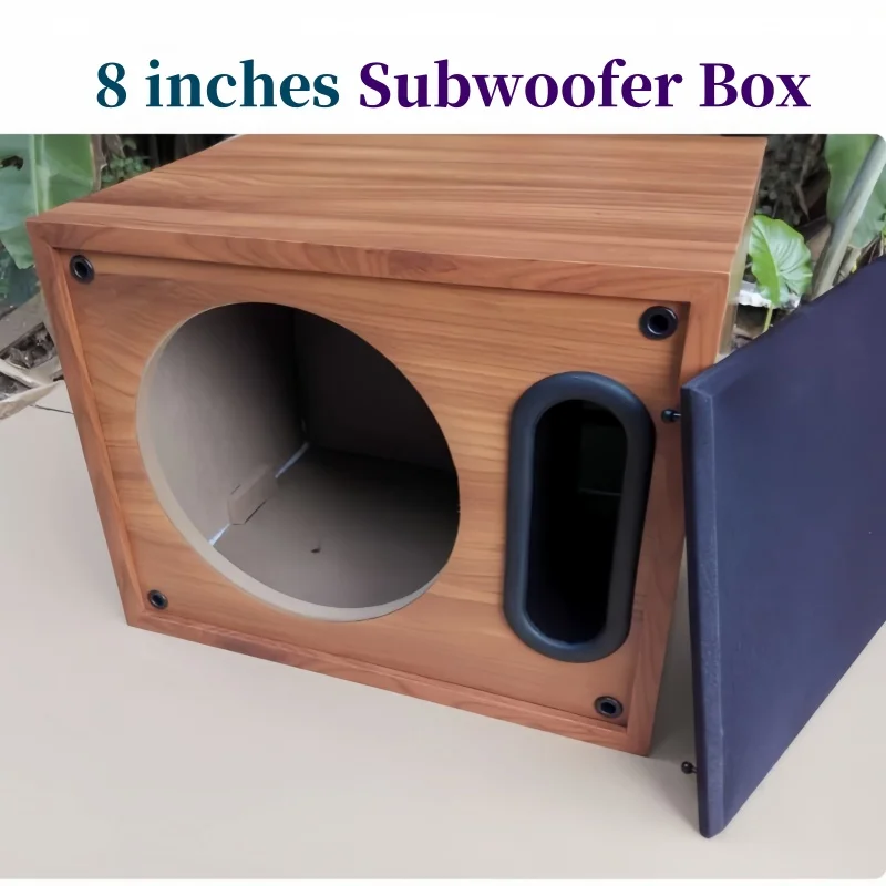 8-inch Subwoofer Empty Box,Passive  Bass Speaker Box,1Piece Woofer Box,DIY Car/Home Amplifier Speaker Housing,Bass Sound Box