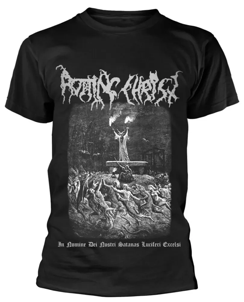 Rotting Christ In Nomine Dei Nostri    Anime pattern for both men and women High quality cotton Short Sleeves