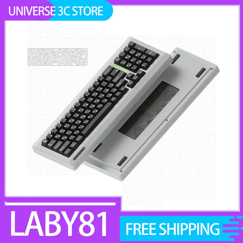 Domikey Laby81 Mechanical Keyboard Kit Wireless Three Mode Gasket Aluminum Alloy Hot-Swap Customized Accessories For Gifts