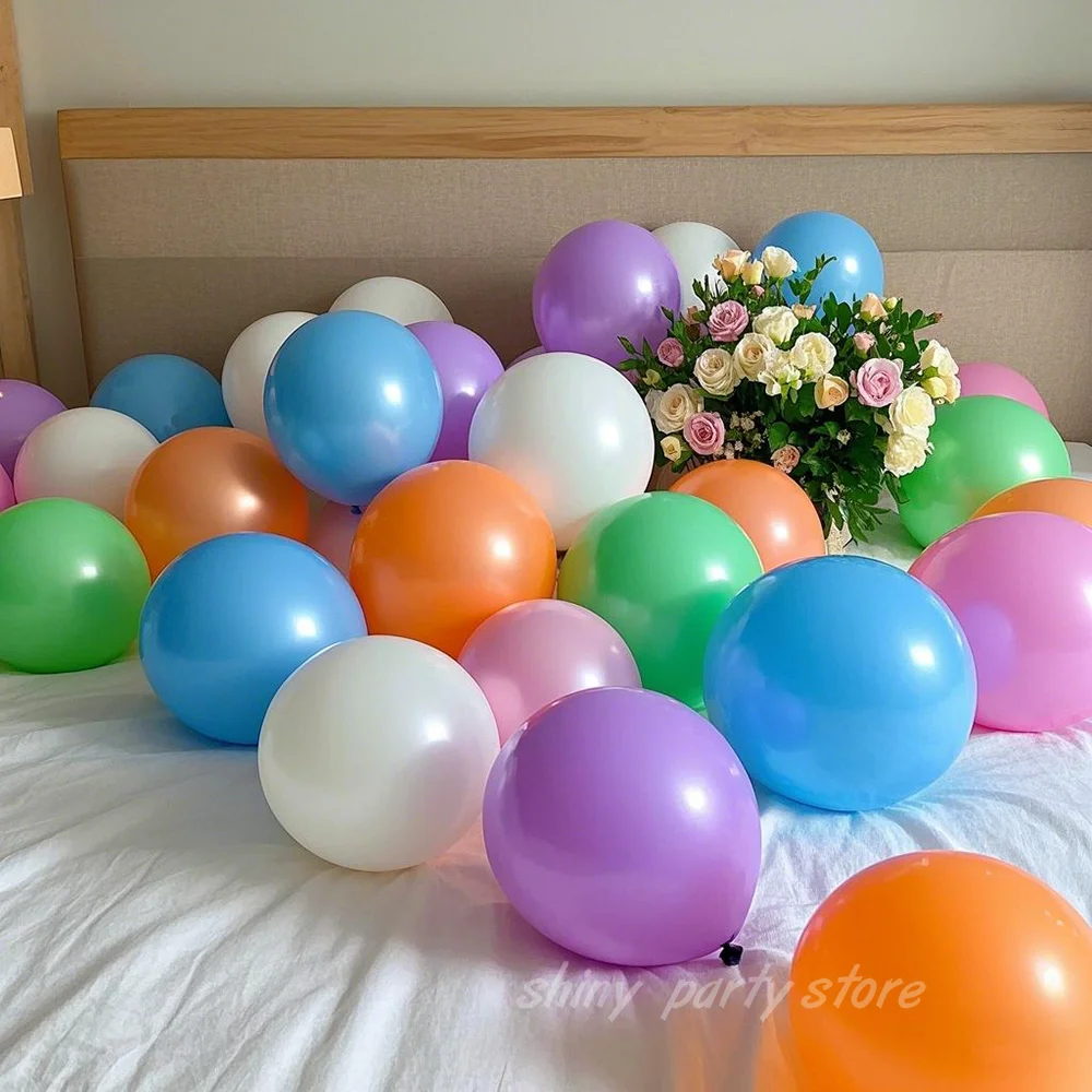 

5/10/12/18inch Matte Small Balloons Background Wall Decoration Baby Birthday Party New Year Baby Shower Wedding Balloon Wreath