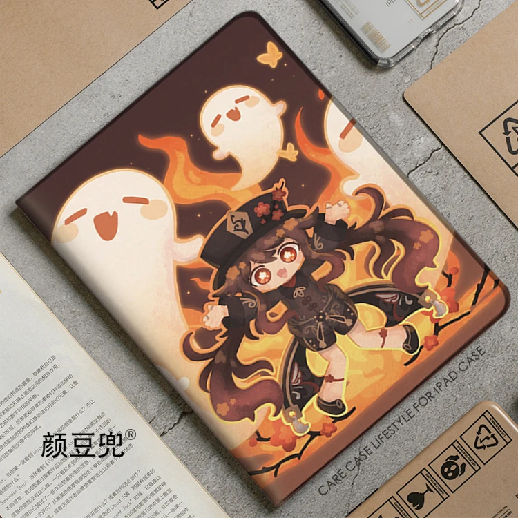 

Hutao Anime Genshin Impact Case For iPad 10.2 8th 10th 11th Air 4 6th Mini 5 6th Case Luxury Silicone For iPad Pro 11 12.9 inch