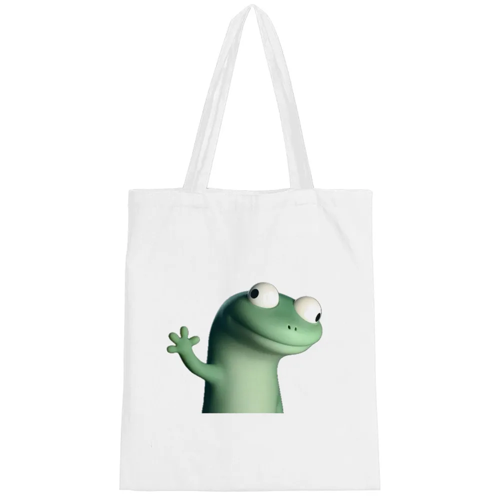 Lizard tote bag shopping shoulder  y2k personnalisable totebag woman