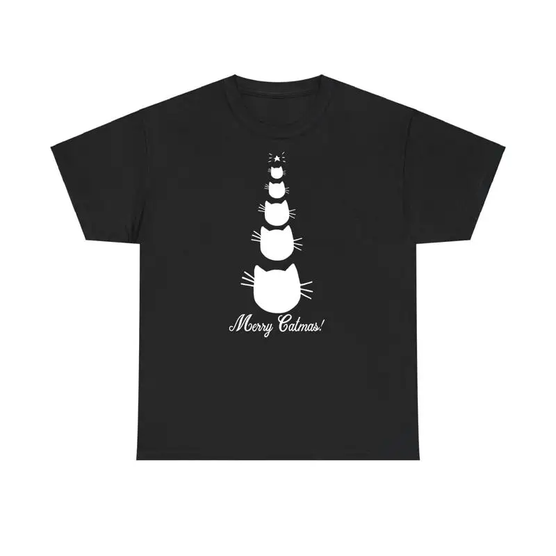 

Merry Catmas Christmas T Shirt Funny Cat Lover Xmas Tee Top