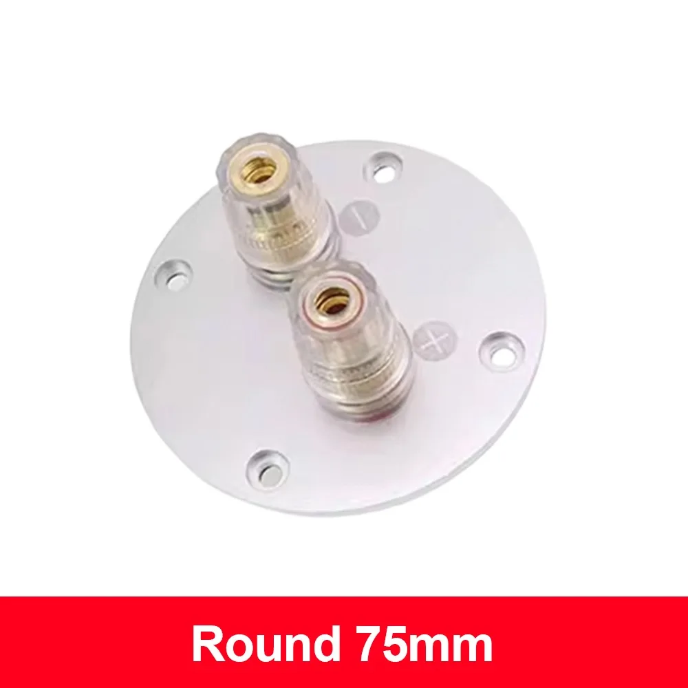 1Pcs 2/4 Bit Hifi Audio Terminal Board Crystal Copper Terminal Aluminum Alloy Material Bit Binding Post Connector