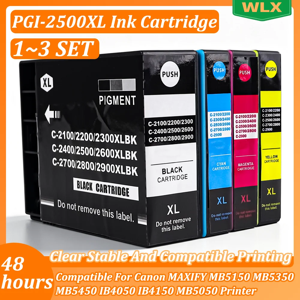PGI-2500XL PGI2500XL 2500XL Ink Cartridge PGI-2500 Compatible For Canon MAXIFY MB5150 MB5350 MB5450 IB4050 IB4150 MB5050 Printer