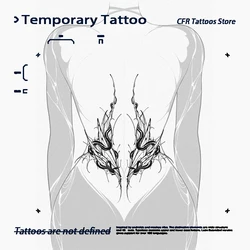 Tatuajes temporales gótico oscuro serpiente europea americana jugo de hierbas tatuaje pegatinas tatuaje falso fiesta Ive pegatina regalo encanto Hotwife