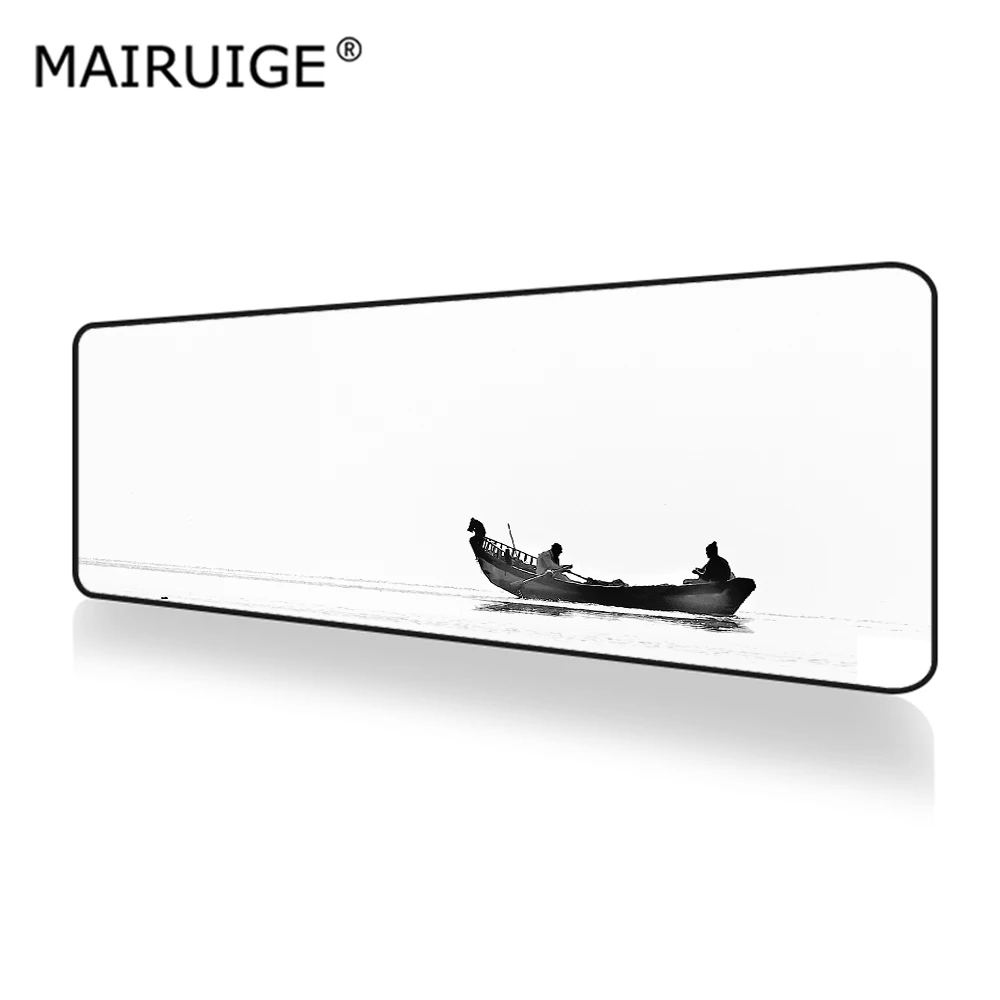 Ship with White Background Large Gaming Mouse Pad Computer Table  MousePad Locking Edge Rubber Gamer Desk Mat 80x30cm/90x40cm