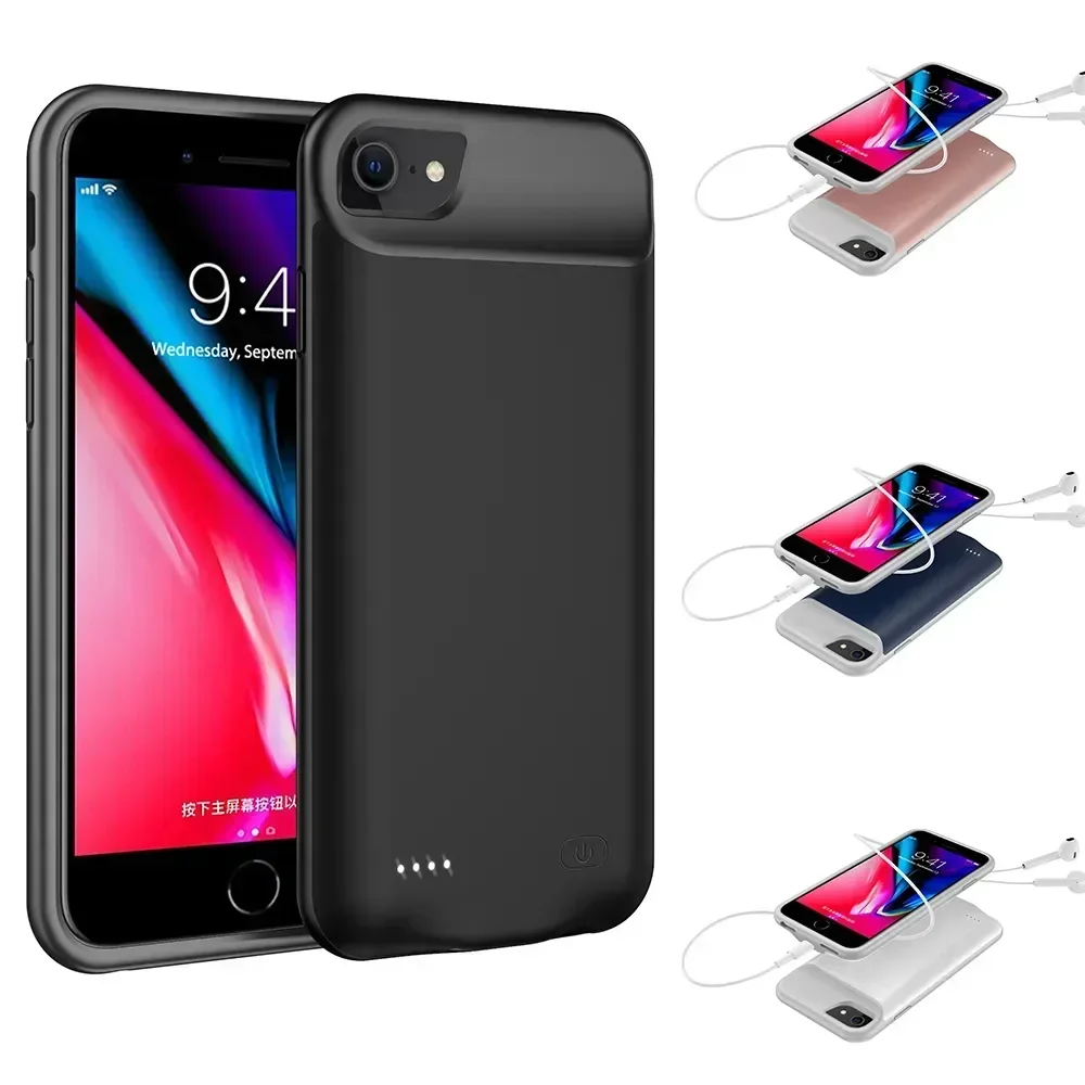 

8000/6000mAh Battery Charger Case for IPhone SE 2020 6 6S 7 8 Plus Charging Case for IPhone X XR XS Max Portable Power Bank