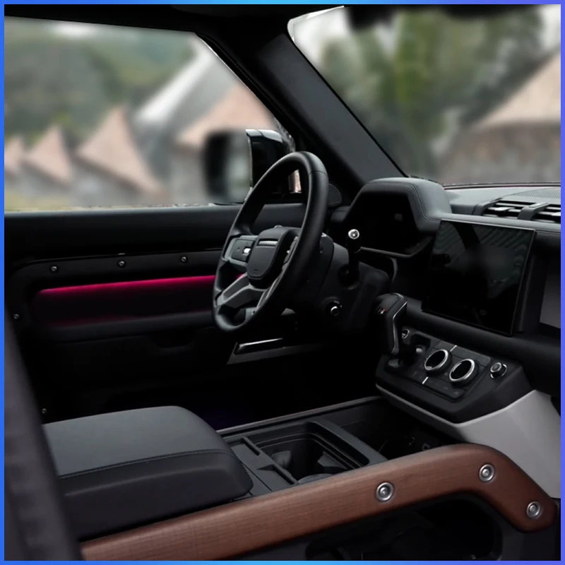TMPRO 64 Colors RGB LED Ambient Light for  Defender 2020-2025 Dynamic Door Dashboard Footwell Car Interior Upgrade Kit