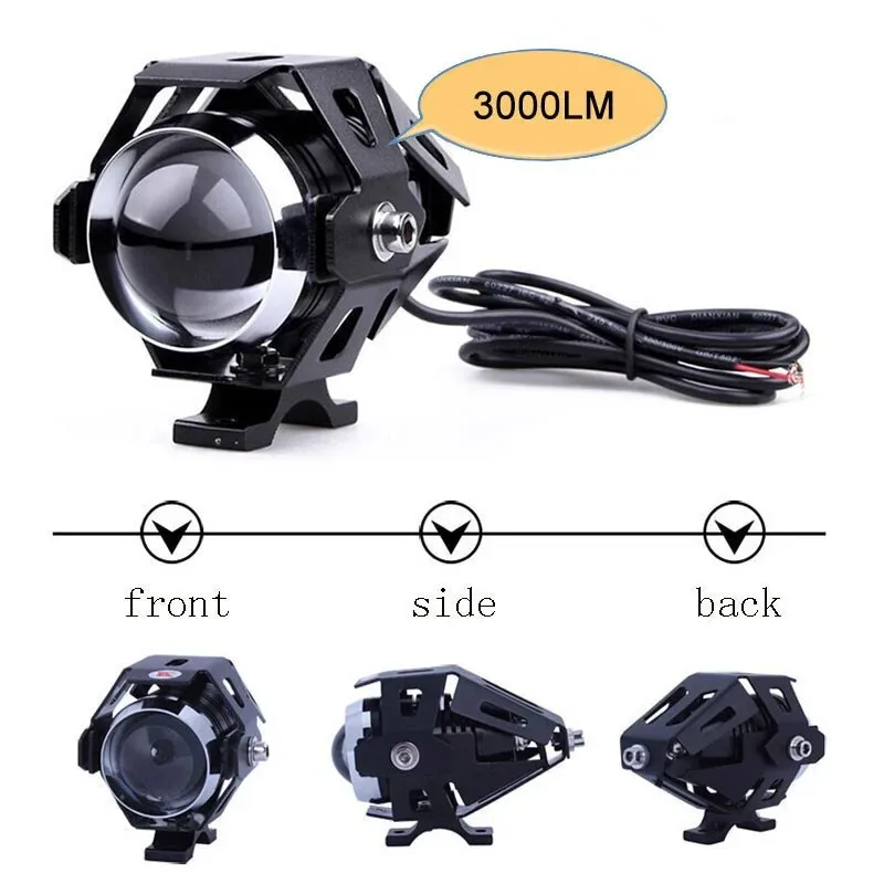 U5 Motorcycle Headlight Front Foglight FOR Benelli TRK502 X TRK 502X 2021 TRK 502 12V LED Headlamp Angel Eye Motorbike Spotlight