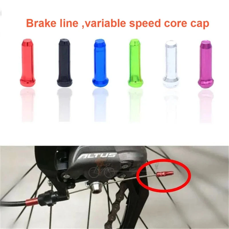 

20/40pcs Bicycle Cable End Caps Bike Wire End Caps Brake Derailleur Shifter Cable Tips Crimps MTB Bike Bicycle Accessories