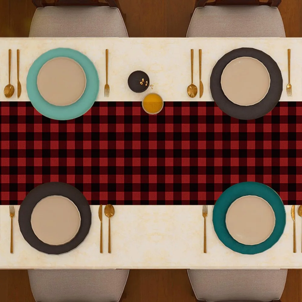 عيد الميلاد موضوع مطبوعة الجدول العلم مفرش المائدة ندفة الثلج شجرة عيد الميلاد غرفة الطعام غرفة المعيشة الجدول حصيرة الطاولة