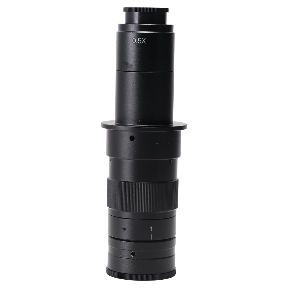 

HAYEAR 120X/180X/300X зум C-Mount адаптер для стеклянных линз 4,5x адаптер для промышленного микроскопа камеры окуляр лупа