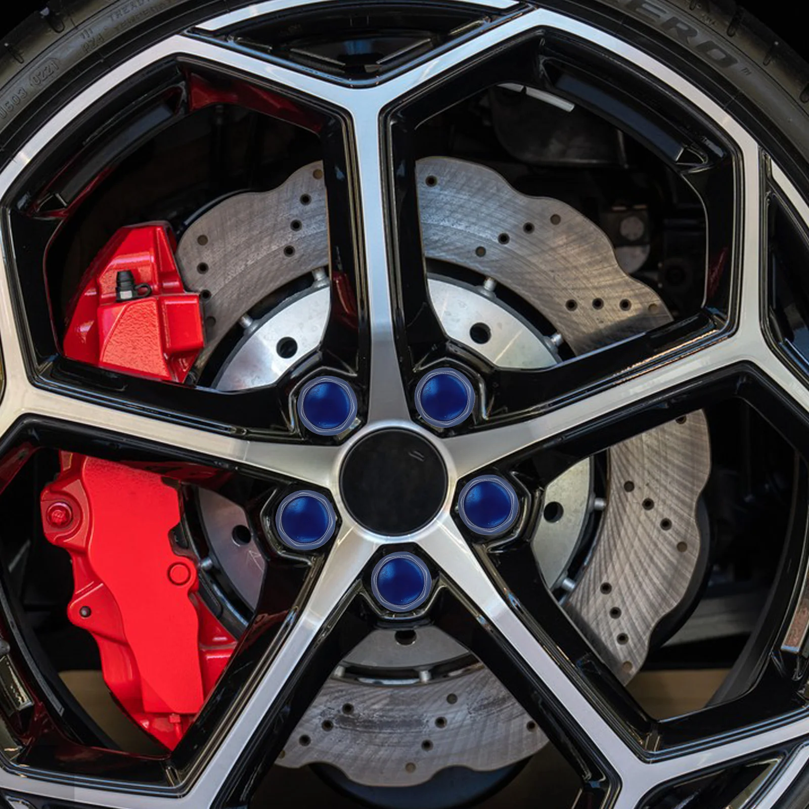 

Lug Nuts Set x 1.5 Steel Wheel Caps 32MM Hub Covers Car Modification Trailer Accessories Truck Tires Lug Nuts