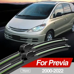 Dla Toyota Previa Tarago Estima 2000-2022 pióra wycieraczek przedniej szyby 2 sztuk akcesoria do szyby przedniej 2001 2004 2006 2018