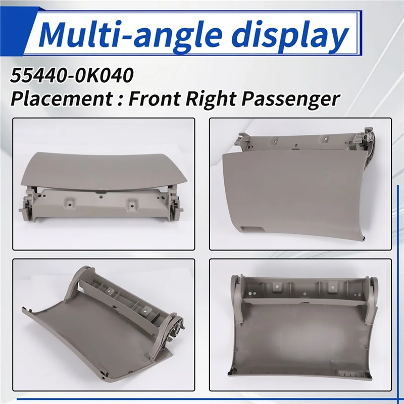 

LHD Passenger Storage Box Panel Cover Dash Glove Box Upper Panel 55440-0K040-A0 For Toyota Inno 2006-2015