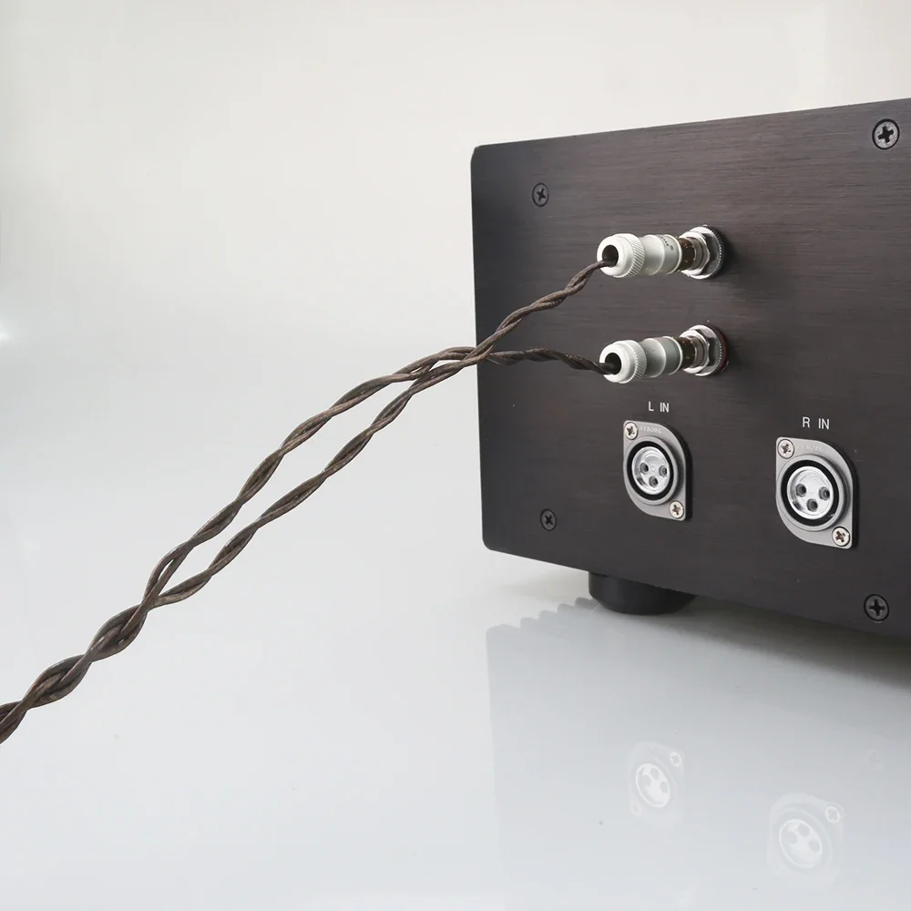 Audiophile Silver 1 RCA to 2 RCA Jack Audio Signal Line for Computer And Audio Connection Cable