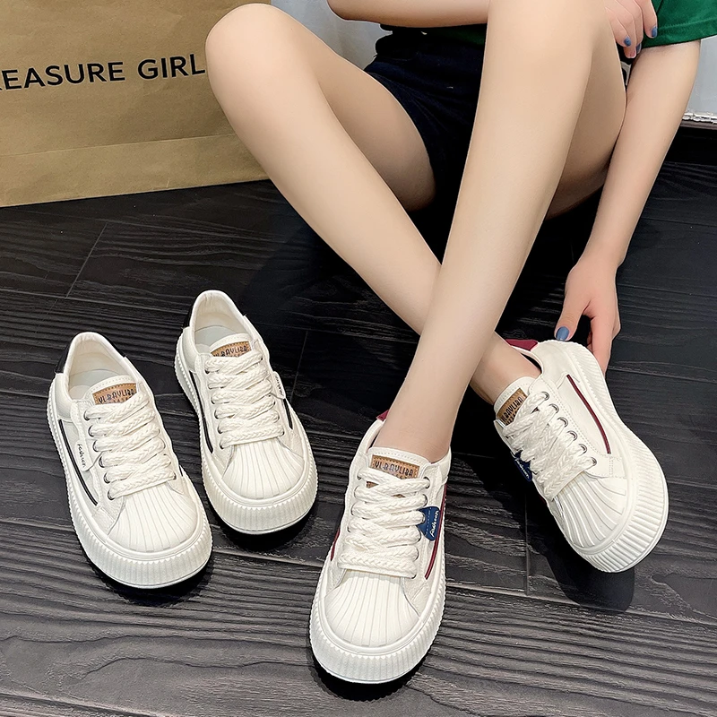 

Новые дышащие легкие повседневные кожаные кроссовки на мягкой подошве со шнуровкой, модные универсальные всесезонные кроссовки для женщин