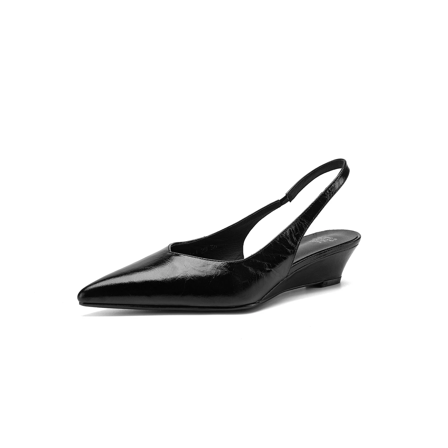 2026 new summer women sandals natural leather 22-25cm cowhide+sheepskin+pigskin pointed toe back-strap wedges women shoes - view 6