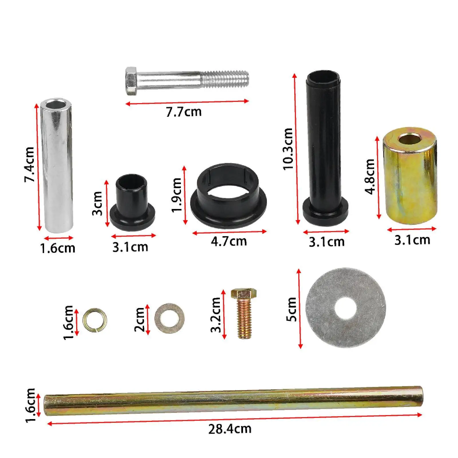 

Rear A Arm Bushing Shafts Blots Kit 5434550 Replacement Accessories Utility Professional Repair Parts High Reliability