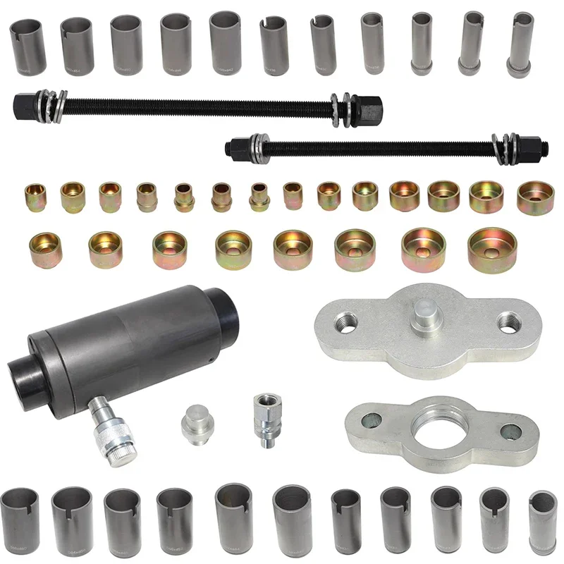 51PCS pneumatic hydraulic bushing replacement chassis rubber sleeve tool swing arm removal and installation rear axle