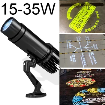 15-35W niestandardowy projektor Led Hd do drzwi zewnętrznych wodoodporny IP65 statyczna lampa reklamowa lampa projekcyjna Gobo projektor logo