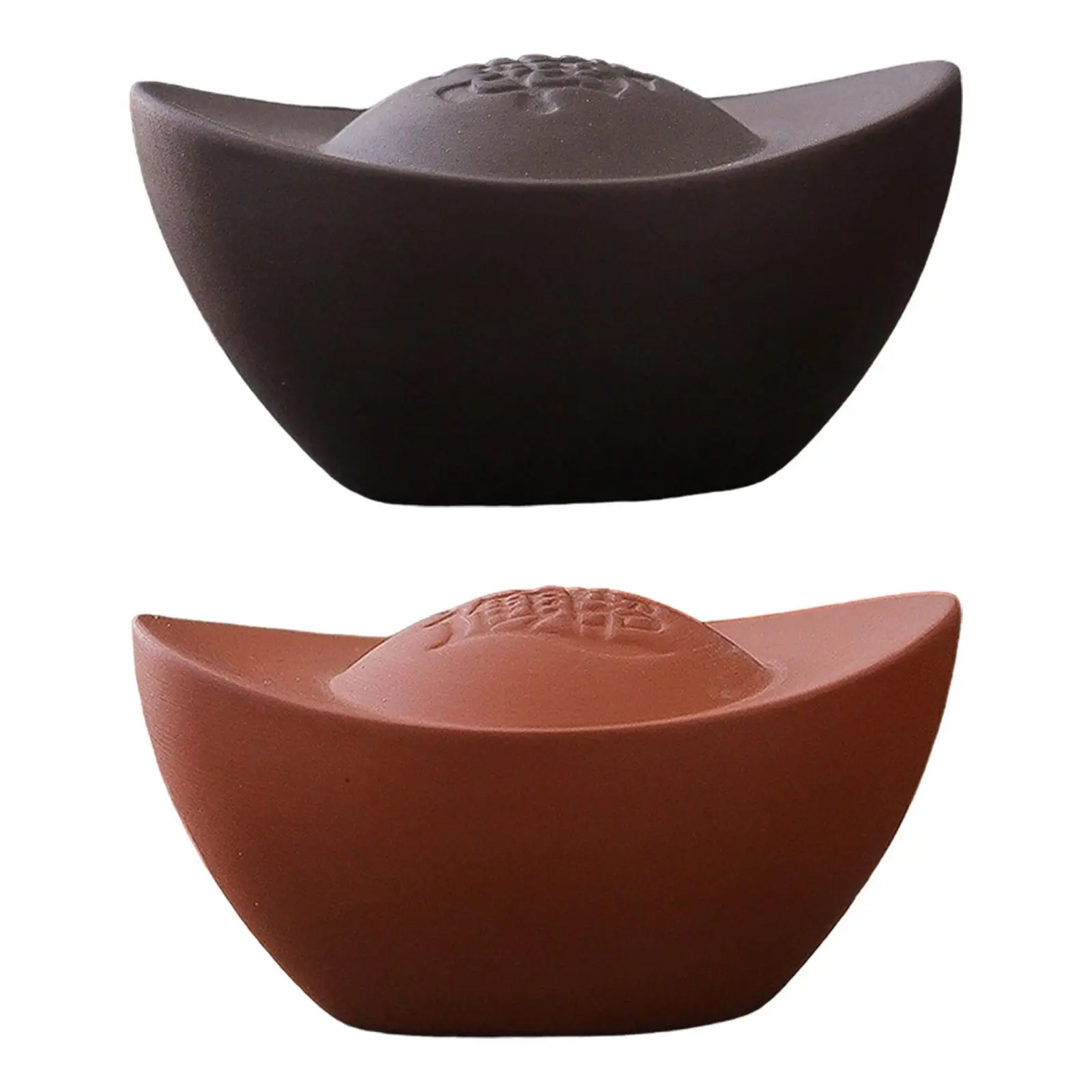 Tea Ingot Statue Housewarming Congratulatory Gift Bookshelf Craft Desk Ornament