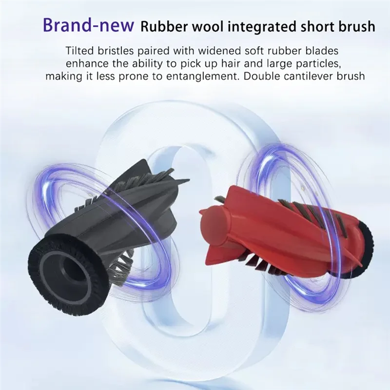 A01V-로보락 사로스 10/S9 맥스브 초강력 진공청소기 부품용 교체용 메인 롤러 사이드 브러시 먼지 봉투