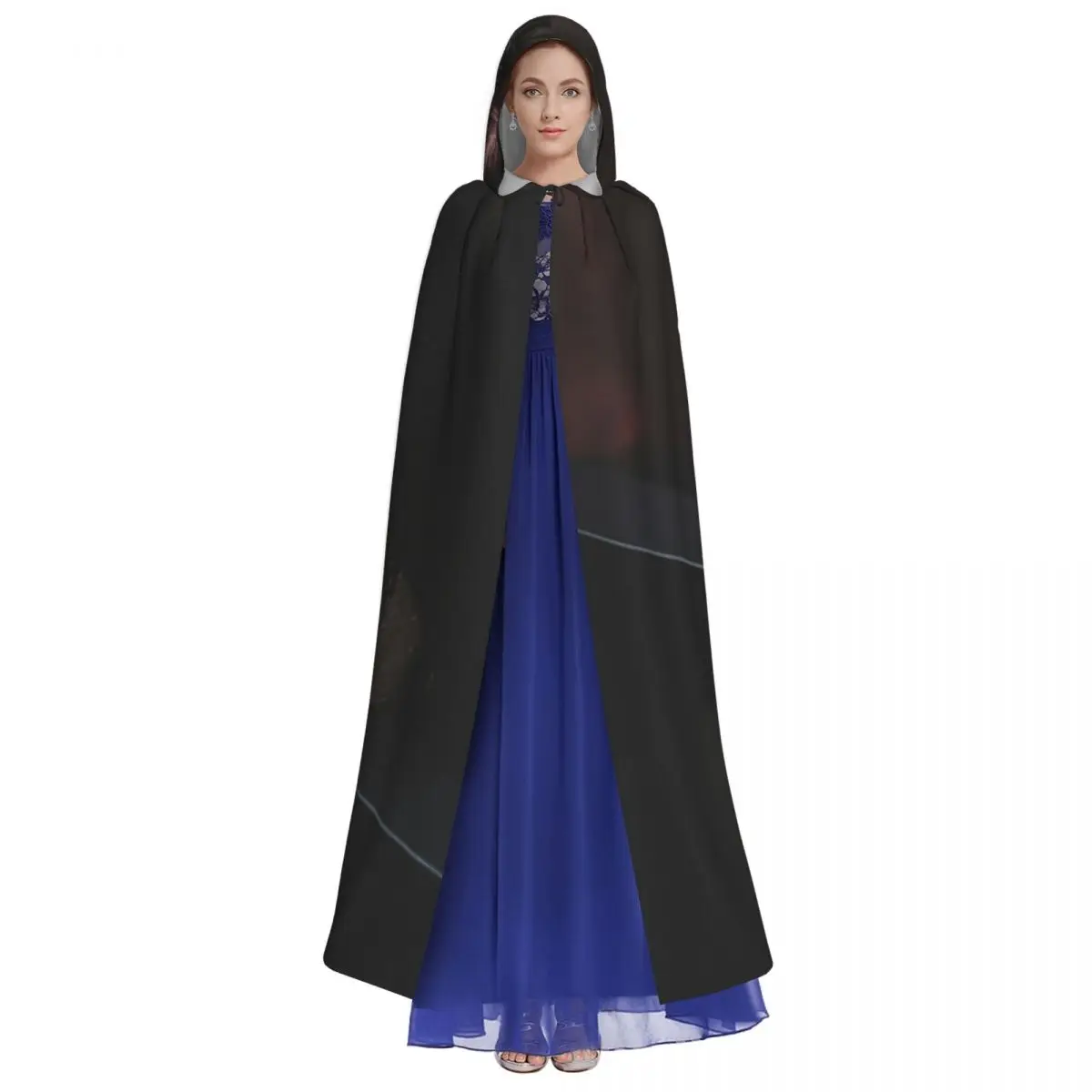 Angry Vampire-Themed Cloak for Halloween Horror Parties and Cosplay Unisex Adult Cloak with Hood Long Witch Costume Cosplay